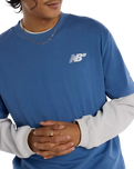 The New Balance Mens Numeric Small Logo T-Shirt in Magic Blue