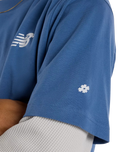 The New Balance Mens Numeric Small Logo T-Shirt in Magic Blue