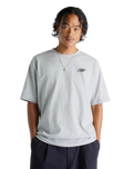 The New Balance Mens Numeric Small Logo T-Shirt in Athletic Grey