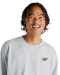 The New Balance Mens Numeric Small Logo T-Shirt in Athletic Grey