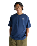 The New Balance Mens Numeric Small Logo T-Shirt in Navy