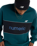 The New Balance Mens Numeric Team Sweatshirt in Medusa