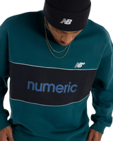 The New Balance Mens Numeric Team Sweatshirt in Medusa