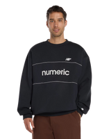 The New Balance Mens Numeric Team Sweatshirt in Black