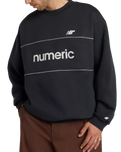 The New Balance Mens Numeric Team Sweatshirt in Black