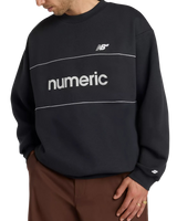 The New Balance Mens Numeric Team Sweatshirt in Black