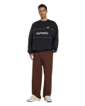 The New Balance Mens Numeric Team Sweatshirt in Black