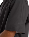 Numeric Button Up Shirt in Faded Black
