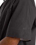 Numeric Button Up Shirt in Faded Black