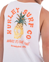 The Hurley Mens Printing Press Berjim Vest in White