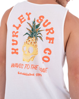 The Hurley Mens Printing Press Berjim Vest in White