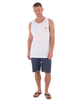 The Hurley Mens Printing Press Berjim Vest in White