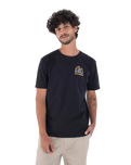 The Hurley Mens Orangic Militia T-Shirt in Black