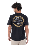 The Hurley Mens Orangic Militia T-Shirt in Black