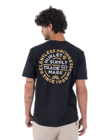 The Hurley Mens Orangic Militia T-Shirt in Black