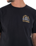 The Hurley Mens Orangic Militia T-Shirt in Black