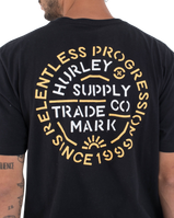 The Hurley Mens Orangic Militia T-Shirt in Black