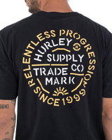 The Hurley Mens Orangic Militia T-Shirt in Black