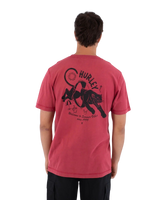 The Hurley Mens Sider T-Shirt in Cherry