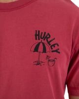 The Hurley Mens Sider T-Shirt in Cherry
