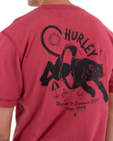 The Hurley Mens Sider T-Shirt in Cherry