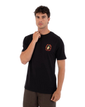The Hurley Mens Printing Press Berjim T-Shirt in Black