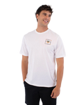 The Hurley Mens Printing Press Bolud T-Shirt in White