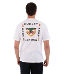 The Hurley Mens Printing Press Bolud T-Shirt in White