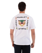 The Hurley Mens Printing Press Bolud T-Shirt in White