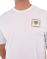 The Hurley Mens Printing Press Bolud T-Shirt in White