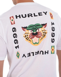 The Hurley Mens Printing Press Bolud T-Shirt in White
