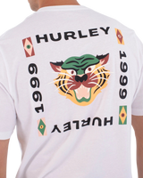 The Hurley Mens Printing Press Bolud T-Shirt in White