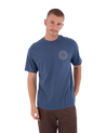 The Hurley Mens Printing Press Cordob T-Shirt in Grey Teal