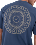 The Hurley Mens Printing Press Cordob T-Shirt in Grey Teal