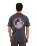 The Hurley Mens Printing Press Enjoy T-Shirt in Dark Stone Grey