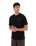 The Hurley Mens Printing Press Evy T-Shirt in Black