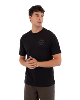 The Hurley Mens Printing Press Evy T-Shirt in Black