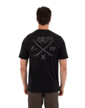 The Hurley Mens Printing Press Evy T-Shirt in Black
