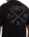 The Hurley Mens Printing Press Evy T-Shirt in Black