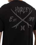 The Hurley Mens Printing Press Evy T-Shirt in Black