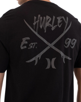The Hurley Mens Printing Press Evy T-Shirt in Black