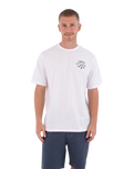The Hurley Mens Printing Press Evy T-Shirt in White
