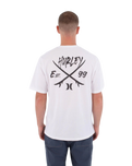 The Hurley Mens Printing Press Evy T-Shirt in White