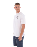 The Hurley Mens Printing Press Evy T-Shirt in White