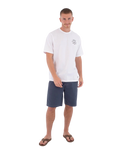 The Hurley Mens Printing Press Evy T-Shirt in White
