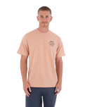 The Hurley Mens Printing Press Evy T-Shirt in Beach Clay
