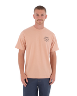 The Hurley Mens Printing Press Evy T-Shirt in Beach Clay