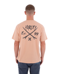 The Hurley Mens Printing Press Evy T-Shirt in Beach Clay