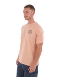 The Hurley Mens Printing Press Evy T-Shirt in Beach Clay