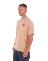 The Hurley Mens Printing Press Evy T-Shirt in Beach Clay